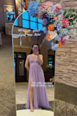 Beautiful dress! xxs was slightly too tight around the rib cage, and xs was a tad loose, but not an uncomfortable loose. Had the shoulders sewn so that they would not slip if not positioned straight upright the whole time. The dress is also long, even with heels, so have to hold it sometimes, depending on what you're doing - Jasmine Z.