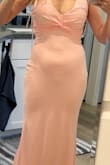 Count on altering unless you are the unicorn who has an XS body but is 6' tall. The pink is way too sheer and shows EVERYTHING. I repurchased it in blue and returned pink. - Maggie S.
