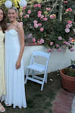 Beautiful dress. Very elegant and classy looking. Looks very expensive and very flattering to my body. I have a very small chest but the top fit good. Normally I wear size medium, but the small fit good, could even do an XS. - Sophie M.