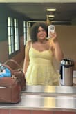 This dress is so perfect, I am so happy. The compliments were endless, and the comfort was just right! The color was the perfect soft spring shade of yellow, and the bows were easy to adjust. My favorite dress I've ever worn - Laila F.