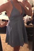 I got this for my upcoming honeymoon. I have a chubby apple shape, and this dress is flattering.
The only problem I have is that the cups are strangely loose. I'm going to try to bring the fabric in, but this dress is really made for those with large breasts. (I wear a 34D but it's more my broad shoulders than my breast size) Note that the top is basically a bikini top, but perfect for a honeymoon/beach!
You have to be careful with the zipper, like all Lulus dresses, as they don't zip fluidly and easily break. But this is a minor problem, as I've been careful enough. Certainly doesn't stop me from ordering! - Jenna B.