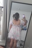 I bought this dress to have a cute summer dress. It is the perfect length for this short girly pop. I also have a soft belly and this dress is perfect for my current figure. I highly recommend this dress. It can't be worn out with cute sneakers or with strappy sandals. You can wear with the sleeves on or off your shoulders. I have a larger bust and I prefer the sleeves up. - Krisell C.
