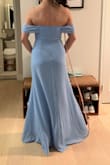 Love this dress! Fits like a glove, super flattering for my hour glass body type. Bride approved for bridesmaid dress usage too! Not too long, will be able to wear heels to avoid hemming. A little wrinkled out the box but steaming will fix it easily. - Vanessa G.