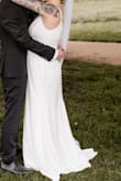I wasn't a 100% sure about The size because, as you can see, I was 27 weeks pregnant at the time. I measured everything very accurately but picked XL cause of my belly. The dress fitted perfectly, it was not see-through or anything else in a negative way. I would 100% recommend!!! - Kaylee M.