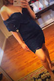 It's exactly as the picture when i tried it on. Just a lil bit loose at my chest , it's probably because I don't have a big boobs. 
I am wearing this to a wedding as a guest,. - Janette P.
