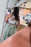 Beautiful dress, but the waist line runs small. - Tonya C.