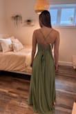 I ordered this dress for my daughter's graduation, and we were so pleased.  The quality is amazing!!  The open back is stunning.
There's a double layer of fabric, so it's not see through and flimsy.
My daughter is tall, but we still had to hem it. 

5'7"
Waist:26
Weight: 120 - Tanya D.