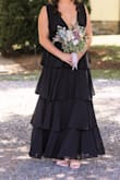 Wore this as a bridesmaid, where the only requirement was a black dress. Was so gorgeous, loved it. Only thing I would be cautious of is the neckline v cut is VERY low. (The bride loved & approved, but some may not) - Lindsey G.