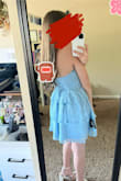 I love this dress so much! I was so stressed on finding the right dress for a wedding i'm going to, but then i found this one! It looks short in the photo, but I actually really like that it's the tiniest bit longer in the back so my butt won't be out at the wedding. I love the ruffles and the lace so much, and i've already gotten so many compliments! - Megan K.