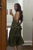 Fits a little tight but it's super pretty! The fabric is stunning. It's unbelievably soft and flowy. The straps were a bit confusing. - Anna-Marie C.