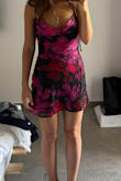 Not sure I agree with the customer who said it runs large. I took a small even though I'm xs-s. And it's too big for me in the chest and waist. You can see in on of the pics I am holding the fabric behind.
I do think it tends to be short (but has adjustable straps). - Michal A.