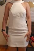The quality was good. I loved the back details. The bust was a little large for me, and the bottom just rode up too much when I walked. I don't want to have to apply tape each time I want to wear it - Jessie L.