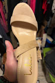I tried one shoe on (right foot), as the fit looked too small, it was tight. The shoe was on my foot (only one) for less than 2 minutes. This will not work for my wedding attire. - Molly C.