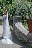 I liked this veil! It was just good enough for what I needed, and for the price, it was definitely fair. The day of my wedding was a bit windy, and because the veil is a little light, it did blow around a bit in the breeze. But overall, it looked nice, and it worked for me. - Isla N.