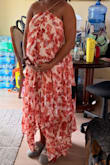 I'm 7 months pregnant and bought this dress for a wedding. I sized up to a large, and it fits perfectly, but it came ripped :(. I've tried to do an exchange, but large is not a size I can select for the exchange. I'm not sure what to do with it now. Super disappointed for how much I paid. - Jaida B.