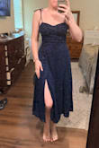 One of my favorite dresses I've purchased in a long time. The fit is so cute! And the little bit of sparkle in the fabric is beautiful! I get lots of compliments - Kara H.