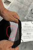 The sheer fabric was stitched into the velvet incorrectly. Lulus will not give me a fully refund they are charging me to return the dress. - Ana R.