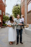I think this dress was the perfect courthouse wedding dress. I did have the length altered to show off my shoes & the bust pinned up about an inch for less cleavage!! The quality is nice and the back is stunning! 10/10 recommend. :) - Alyssa W.