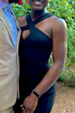 Flattering and sexy dress on me. I do not like the zipper, though. It doesn't work very well, and I am secretly afraid it will break. I finally wore it to a wedding! I uploaded updated pictures in this review. I received many compliments. Very happy with my purchase. - Maimouna D.
