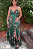 I'm tall and the dress is long even with heels. That's unusual for me, but it still worked. I liked the dress a lot overall and would've given it a five star rating except that one of the straps broke! I had a little Janet Jackson moment on the dance floor had to fix it with the safety pin! That might have just been a fluke to my dress but maybe consider wearing pasties just in case. - Caitlin E.