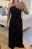 I wish I could see half of these outfits on shorter girls like me! I may have liked this jumpsuit if I were 5'9, but on me, there was just too much fabric on the legs. Not flattering or even really comfortable. I'm sure gorgeous on a taller girl! - Andrea B.