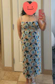 I bought this for a cocktail-attire wedding. I was a bit worried about how the length and proportions would look because I am short but wide, and straight sizing can be a gamble. But his dress was great! It was comfortable to wear for hours. I was able to eat and dance without feeling constricted, and the length worked well for me. - Kaylin M.