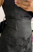I was obsessed with this dress, it fit just right. The quality of the dress was great. Unfortunately, the dress has a manufacturing defect. The side seams are not sewn evenly, one side is longer than the other, it was very uneven. The stitching appears unfinished and puckered. 
I could not justify keeping the dress. - ENEDINIA V.