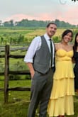 I wore this dress to a wedding this weekend and got so many compliments! The color was beautiful, it fit true to size, and it was comfortable to wear all day. My only complaint is that mine appeared to have a manufacturing defect. The fabric on the sections around/ between my chest stuck out and wouldn't lay flat. It had been sewn incorrectly 100% in the section between my breast. It looked like it slipped through quality control? I was less than a week away from my event, so I didn't have time to exchange it, but thankfully it still photographed well and did the job. If not for the quality issue, I would have given it 5 stars. I made my boyfriend pull down on the sides to help reduce the bunching, but you can see how bad it got in the second photo. No matter how much I pulled down on it, it would stay bulgy because it should've been sewn differently/given more attention while it was being manufactured. - Danielle G.