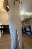 Love how this feels on. The neckline and straps are perfection. Was a tad plain for the courthouse wedding vibe I was looking for. - Emily G.