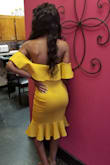 I actually bought this dress for my daughter as one of the outfits for her senior pictures.   When she put the dress on it was a PERFECT fit! - Lakeshia J.
