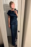 I bought this dress to wear as a guest to a black-tie wedding, but ended up returning it and going with something else. Ultimately, this dress fit quite well (the material has very little give, so thank goodness it did). As a curvier girl, I just ultimately decided I couldn't get away without wearing a supportive bra, and the design of this dress has such a low back that even my "backless bra" could not be worn with it. I also found that the slightly scooped neckline was not flattering on me, which made the front of the dress look quite plain, although the back was such a wow. All this to say, it may work well for others, but just not for me. - Olivia R.