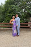 I bought this dress for a summer wedding, and it was such a pretty color that blended with the scenery of the wedding so well. The fit was true to size with my build and my bust; the length just had to be shortened a little to accommodate my shoes. Otherwise, the dress was secure and held me up all night long. It also gave me adequate coverage, and I didn't have to worry about falling out of the dress - Isabella B.