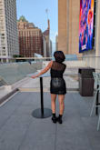 Wore this to a concert and it was perfect. It was right on my butt but perfect on my waist. Would not size up. I got a lot of compliments on it. Very cute - Julia N.
