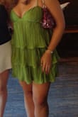 This dress was perfect for a nicer birthday party, and I got so many compliments about it throughout the night as well as after! It was so comfortable; the straps are adjustable, and it is bigger bust friendly. I am a 36 D, and I did not need to wear a bra with it. I already have people asking to borrow it just from posting on Instagram. It's the same dress in the pics, but depending on the camera, the color looks different; the model online/ the website is a very accurate representation of the dress :) - Anya H.