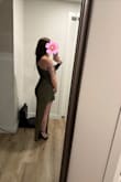 Great dress; the material is very stretchy and forgiving. I usually wear XS, but when it arrived, it was too big, so I exchanged it for the XXS, and it's perfect. Definitely suggest sizing down 1 size! - Lauren V.