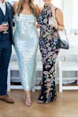 Love this dress. Got lots of compliments; it fit like a GLOVE. People said that the top was too loose, but it fit perfectly for me, as I'm at 38B. Absolutely no adjustments have to be made, and it was very comfortable to move in and sit in. - Marianne V.