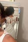 Deloise White Satin Lace Slip Midi Dress