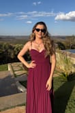 The color is even more stunning in person. It fit beautifully, and I felt so comfortable and confident throughout the party. - Brenda C.