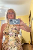 Beautiful dress, but too tight in the waist and too large in the bust - Ronda S.