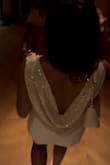 Wore this for my bachelorette. It's so beautiful and fun; it worked perfectly for my sparkles and sequins night out theme. I did get a button clasp added to the front, though, to close it in some; otherwise, my whole chest would've been out any time I reached down. - Alexis F.