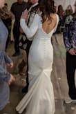 Feeling of Forever White Long Sleeve Mermaid Maxi Dress