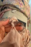 They are all beautiful, but this one is defective: the strap is very thin, and the inner lining's stitching is already coming apart, and I haven't even tried it on yet. - Alice C.
