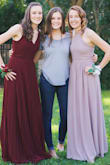 This was the perfect simple dress for senior prom!! I absolutely loved the color, even though it's a little more lavender than taupe, I love it!! The fit was perfect, but since I am on the shorter side, I did have to get it hemmed, but other than that, add cute heels and you're on your way!! I am very satisfied with my purchase!! - Molly B.