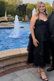 Loved the dress, it was very flattering, and I didn't have to wear any bra or shapewear, BUT I hated the straps. It simply didn't tie in a bow nicely, and it looked very naive, so I had it altered to make a criss cross back, and it looked even better! - Amanda L.