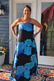 The dress was simply gorgeous! It was just too big all the way around. The only reason I returned it was because it wasn't flattering on my body type. Nothing at all because of the dress. I was leery of an A-line cut, but I loved it so much I wanted to try! Easy ordering, easy return haven't gotten my credit on my card yet, but I just sent it back yesterday! Overall (if the credit comes through, no problem) 10 out of 10 experience! - Jodi R.