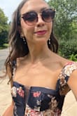 Elegant Pick Navy Blue Floral Sleeveless Bustier Maxi Dress