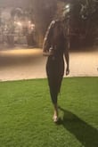 Fabulous Desires Black Scalloped Bodycon Midi Dress