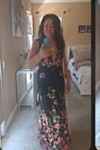Soiree Blossom Black Floral Embroidered Mermaid Maxi Dress