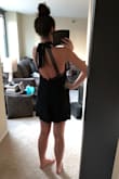 I loved this dress so, so, much. Was the perfect LBD to add to my wardrobe. However, it was just too short. Dress also ran a little shorter in the back than the front, so that also did not help. Have to return, unfortunately. - Sarah P.