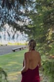 Purchased for an end of summer wedding in Oregon and it was great! Ordered a large as well and that was way too long. Medium was better with 3 inch heels. Got so many compliments! - Allie G.